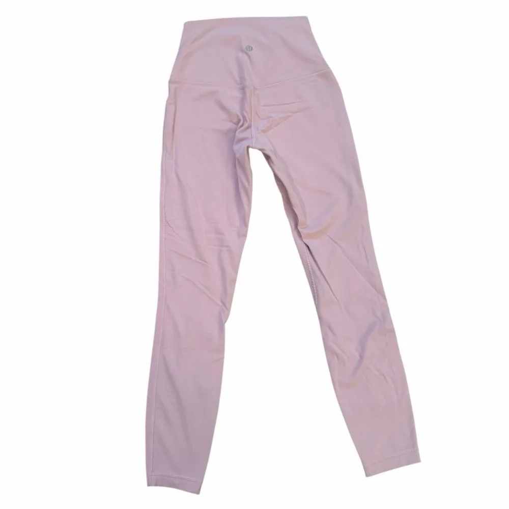 Lululemon Align Double-Lined 25” High-Waisted Pink Peony Leggings Size 4 - Picture 2 of 7